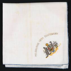 Handkerchief - 'Melbourne 1934 Centenary', Duke of Gloucester Visit, 1934