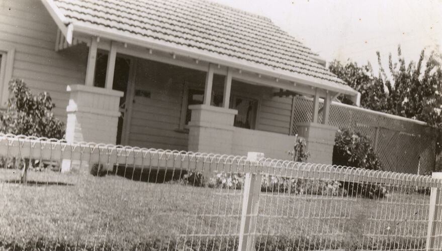 Leech Family's First Home, Nelson Street, Sandringham,1954
