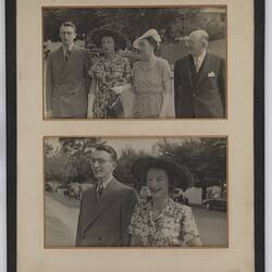 Two photographs of the Rouse Family, Melbourne, Victoria, circa 1940s.