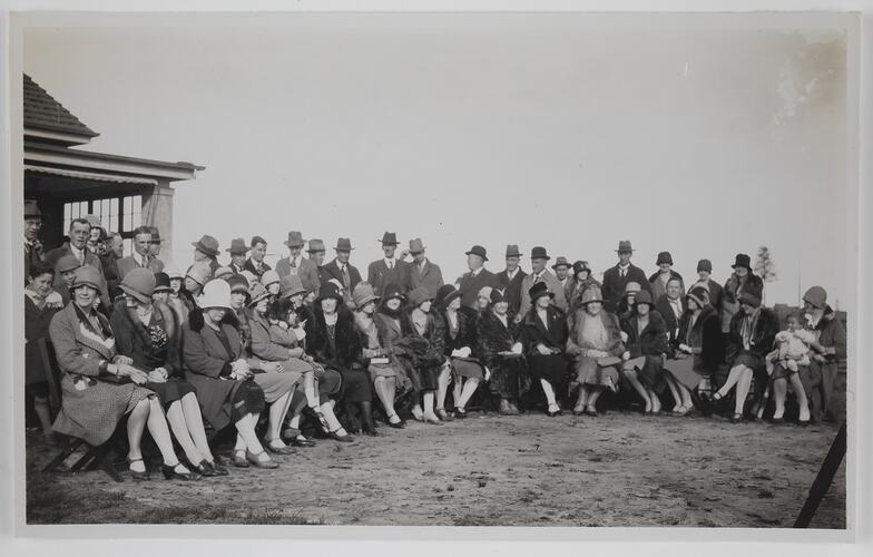 Crowd at Launch of 'Rouseabout' Plane, Australian Aero Club, Mascot, NSW, 07 Jul 1928