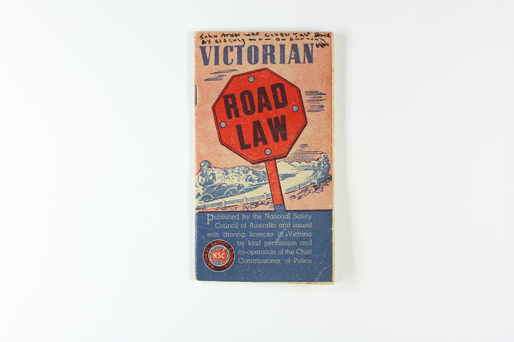 Booklet - 'Victorian Road Law', National Safety Council of Australia, 1953