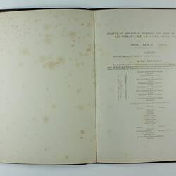 Presentation Album - Sir John Charles Hoad, 'Route of the Royal Procession, 6 May 1901', Melbourne 1901