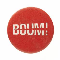Badge - BOUM, circa 1975-1985.