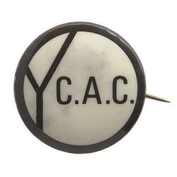 Badge -  Youth Campaign Against Conscription, circa 1965-1970