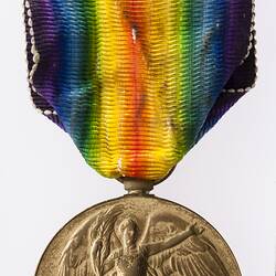 Medal - Victory Medal 1914-1919, Great Britain, Warrant Officer William Edward Green, 1919 - Obverse