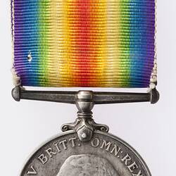 Medal - British War Medal, Great Britain, Private William Armstrong Heintz, 1914-1920 - Obverse