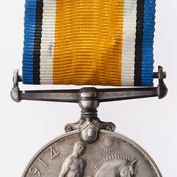 Medal - British War Medal, Great Britain, Warrant Officer William Edward Green, 1914-1920 - Reverse