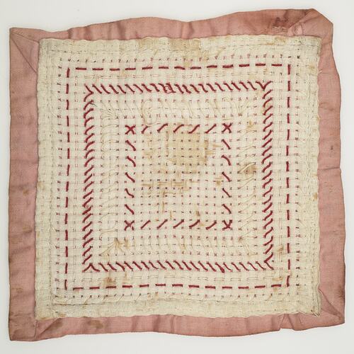 Sampler - Embroidered, J.W. Haysom, 1912