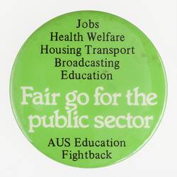 Badge - Fair Go For the Public Sector