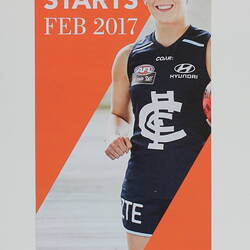 Flyer - Carlton Player, AFL Women's (AFLW) Competition, 3 Feb - 25 Mar, 2017