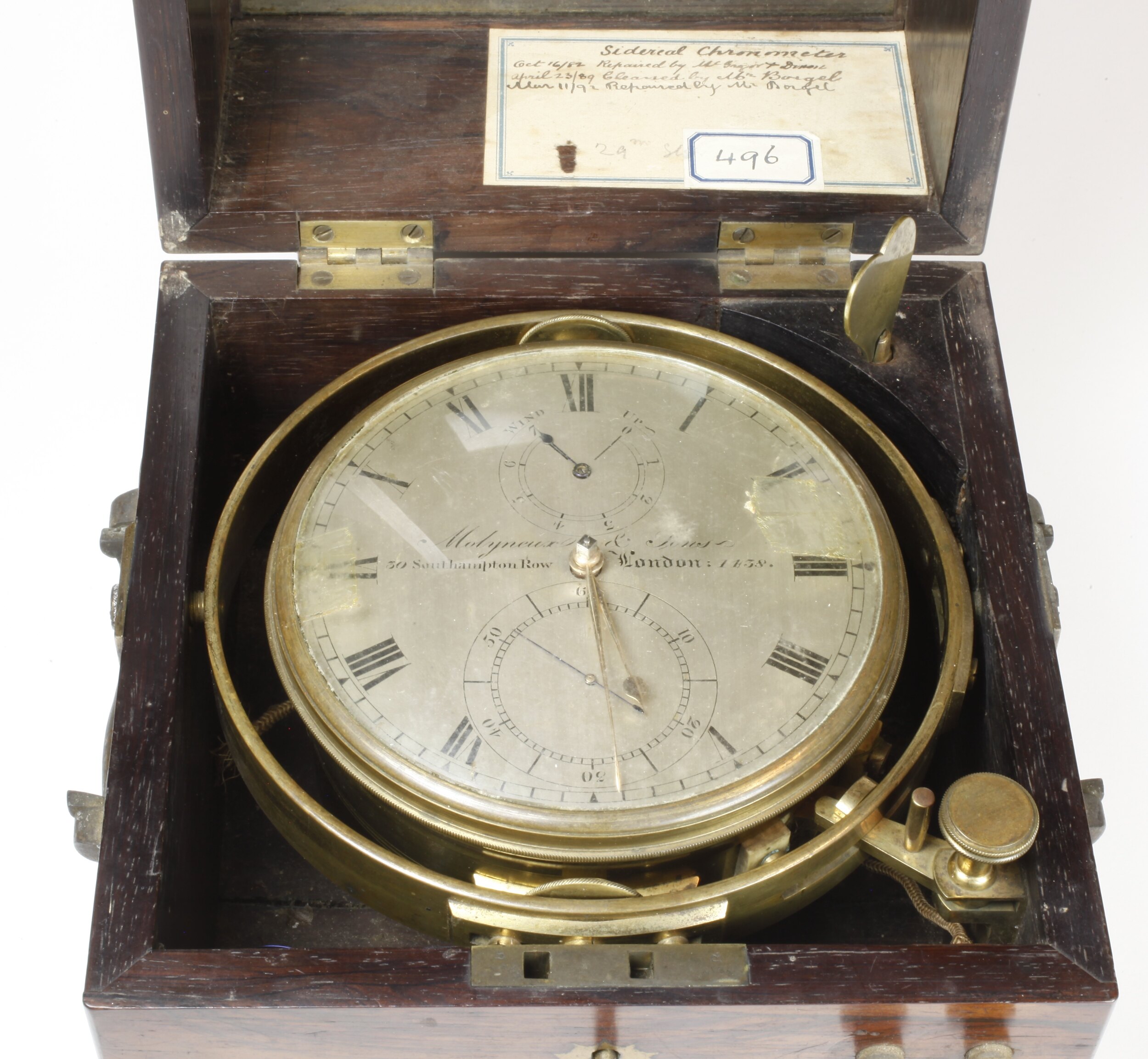Marine Chronometer - No.1438, Molyneux & Sons, London, England