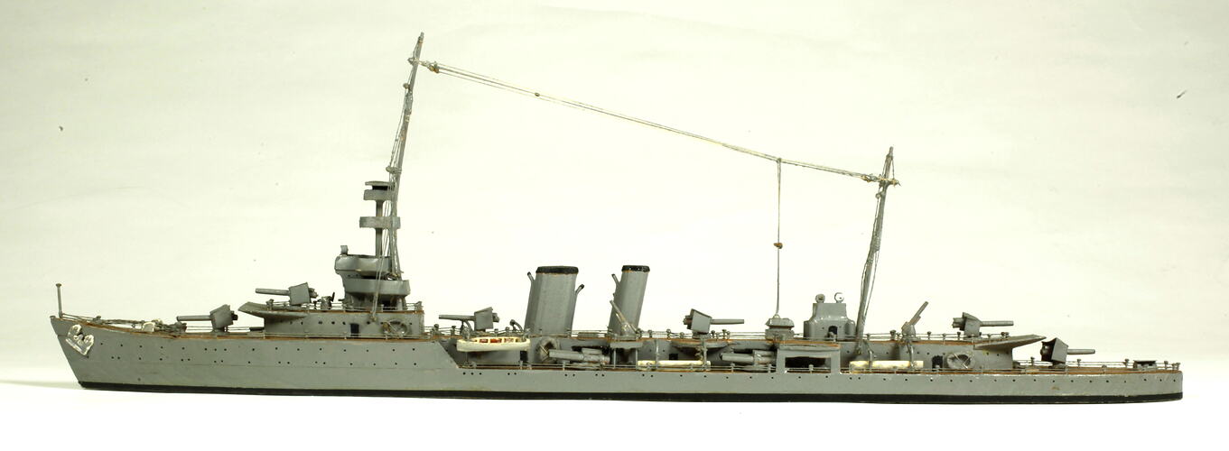 Model ship.