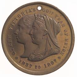Medal - Diamond Jubilee of Queen Victoria, Shire of Charlton, Victoria, Australia, 1897