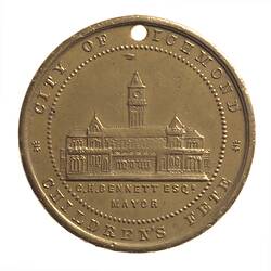 Medal - Jubilee of Queen Victoria, City of Richmond Fete, Australia, 1887
