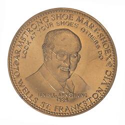 Medal - Armstrong Shoe Mart, Frankston, Victoria, Australia, 1986