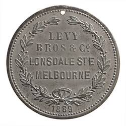 Check - Levy Bros & Co, Fancy Goods Importers, Melbourne, Victoria, Australia, 1889
