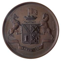 Medal - County of Bendigo Agricultural and Horticultural Society Bronze Prize, c. 1880