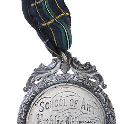 Medal - School of Art, Public Library, Victoria Masters Prize, 1873 AD