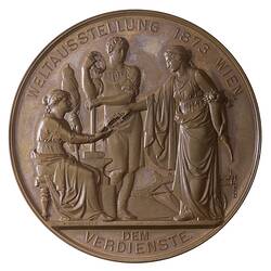 Medal - Vienna Universal Exhibition Weltausstellung 1873 Wien, 1873 AD