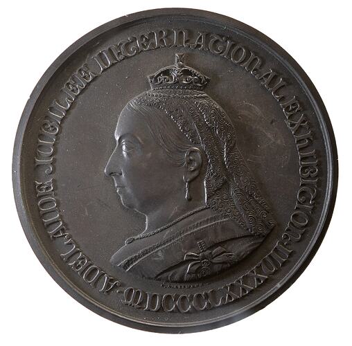 Medal - Adelaide Jubilee International Exhibition, Services, 1887 AD