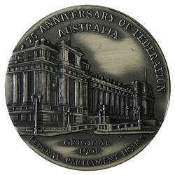 Medal - 75th Anniversary of Australian Federation, ANZ Numismatic Society, Victoria, Australia, 1976