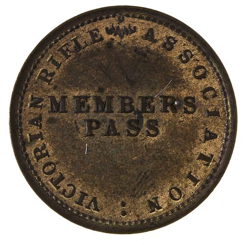 Members Pass - Victorian Rifle Association,pre 1903 AD
