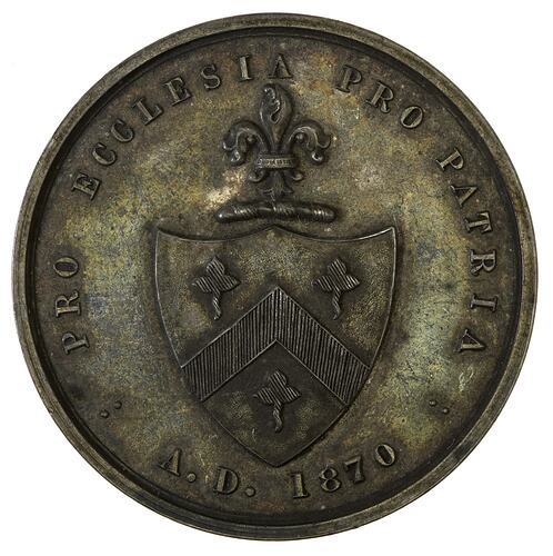 Medal - Trinity College, University of Melbourne, 1885 AD