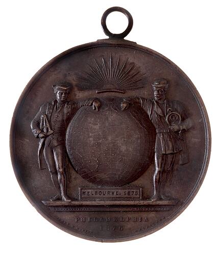 Medal - Melbourne 1875 for Philadelphia Centennial Exhibition Prize, 1875-6 AD