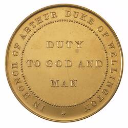 Medal - Arthur Duke of Wellington, c. 1911 AD
