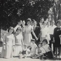 Digital Photograph - Spiropoulos Family & Friends, Moomba Festival, Shrine of Remembrance, Melbourne, 1965