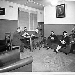 Photograph - H.V. McKay Massey Harris, Social Welfare Club Room, Sunshine, Victoria, Oct 1946
