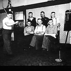 Photograph -  H.V. McKay Massey Harris, Australasian Rope Quoits Championship Team, Sunshine, Victoria, 1948