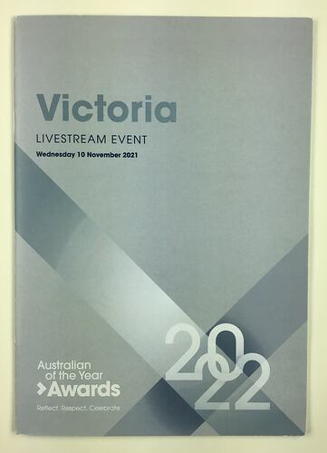 Booklet - Australian of the Year Victoria Awards, 2022
