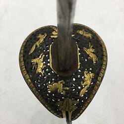 Detail of sword hilt.