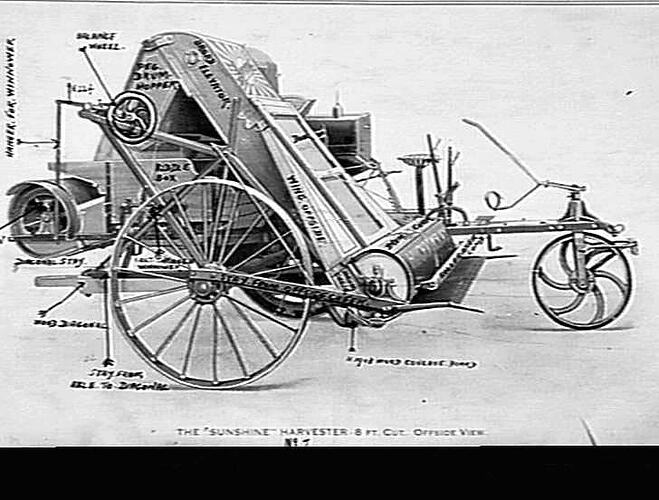 THE SUNSHINE HARVESTER 8 FT. CUT, OFFSIDE VIEW: NO. 7