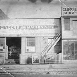 Cliff & Bunting, 'Engineers & Machinists', Showrooms, North Melbourne, circa 1890