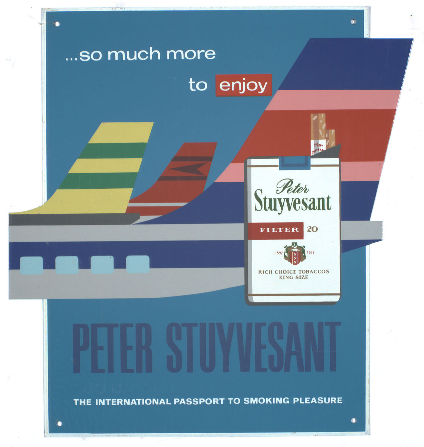 Sign Peter Stuyvesant Cigarettes, circa 1970