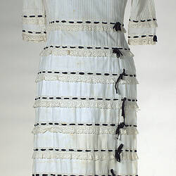 Dress - Prue Acton, Cream with Black Ribbon, 1965