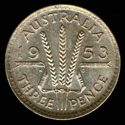 Australia, 3 Pence, Obverse