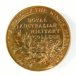 Australia, King's Medal, Reverse
