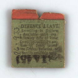 Ticket - Defence Leave (Documents)