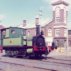 [Restored Z-class locomotive No.526 'Polly', Newport workshop.]