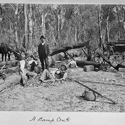 Photograph - 'A Camp Out', by A.J. Campbell, Victoria, circa 1895