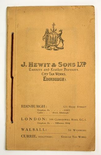 Sample Card - J Hewit & Sons Ltd.