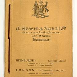 Sample Card - J Hewit & Sons Ltd.