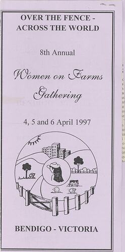 Leaflet - Women on Farms Gathering, Bendigo 1997