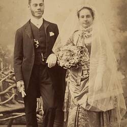 Digital Photograph - Joseph Solomon & Mary Phillips on their Wedding Day, Richmond, 1886