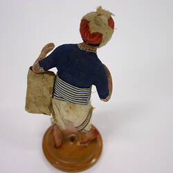 Indian Figure - Man with Bandaged Face, Clay