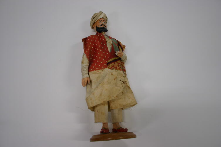 Indian Figure - Mohammedan Gentleman, Clay, circa 1880