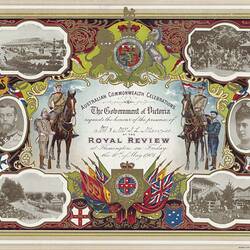 Invitation - Royal Review, Flemington, Victoria, 1901
